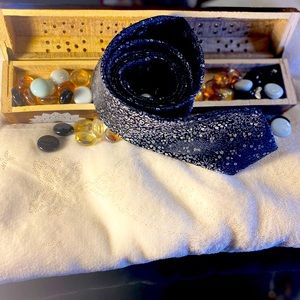 Black floral necktie!